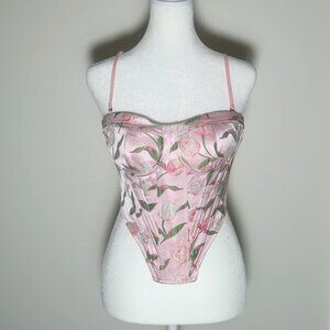 Pink Floral Corset
